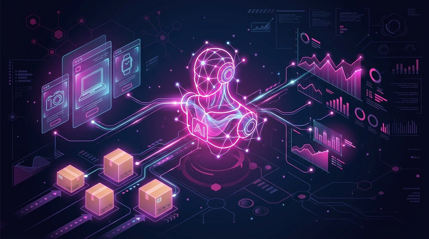 B2B AI eCommerce integration dashboard representation